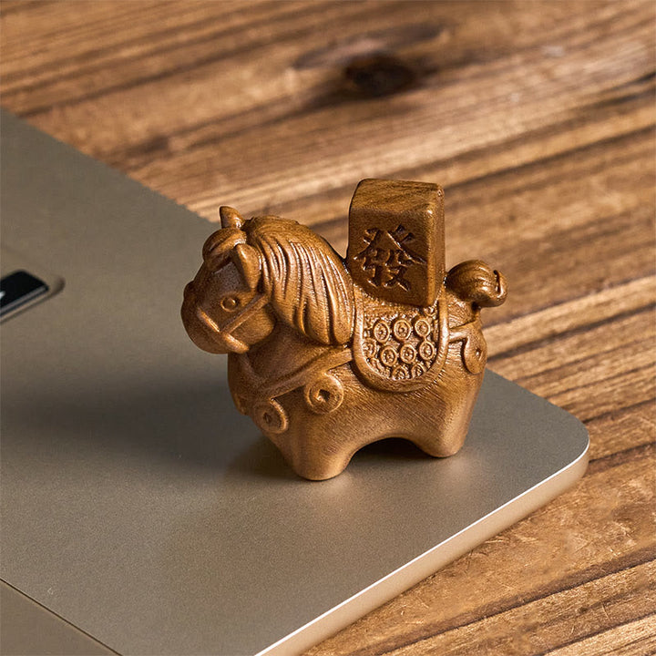 Buddha Stones Paquete de protección para el Año del Caballo, madera de durazno, cinabrio, sándalo verde y hilo rojo, para alejar los malos espíritus. - image 6