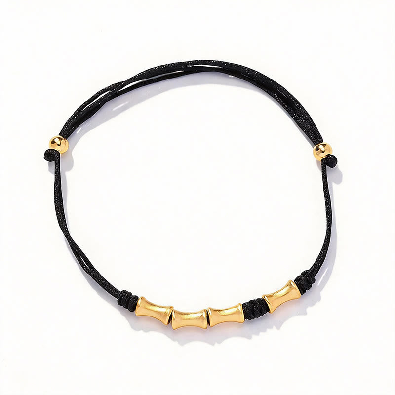 Pulsera trenzada de la suerte con diseño de bambú de plata de ley 925 con Buddha Stones - image 10