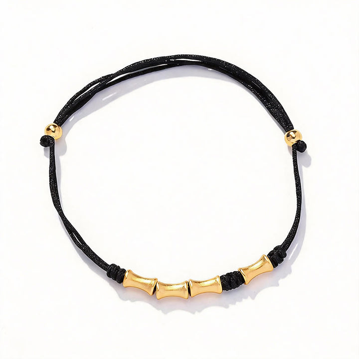 Pulsera trenzada de la suerte con diseño de bambú de plata de ley 925 con Buddha Stones - image 10