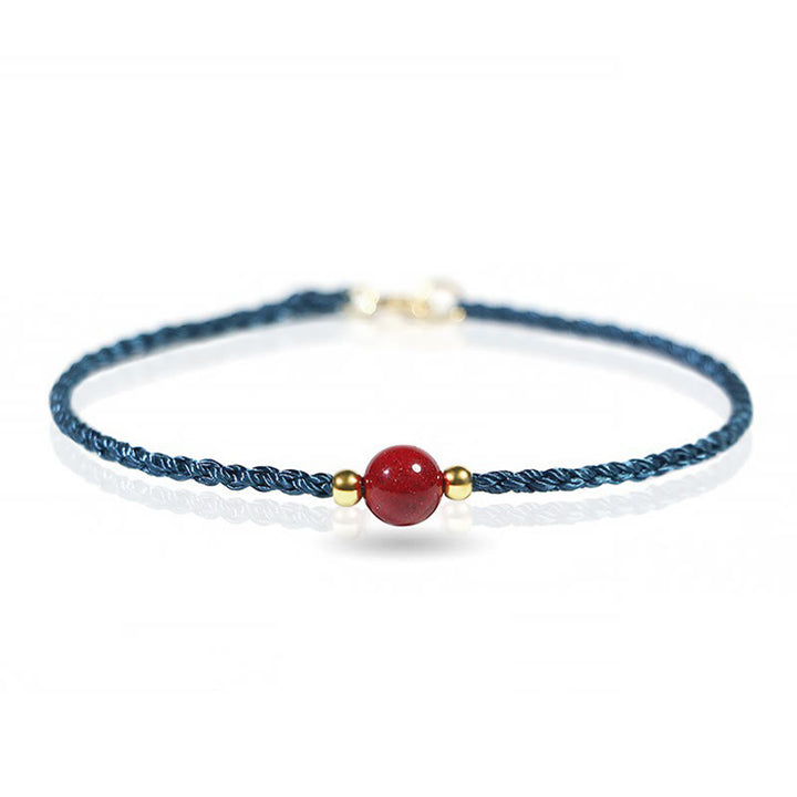 Buddha Stones Pulsera de hilo rojo cinabrio con bendición que aleja los malos espíritus - image 12