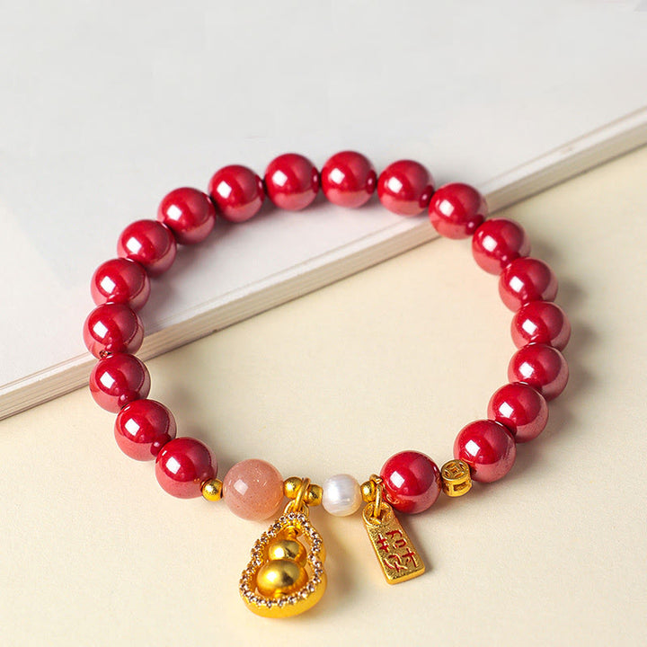 Buddha Stones Pulsera de cinabrio para atraer la fortuna - image 8