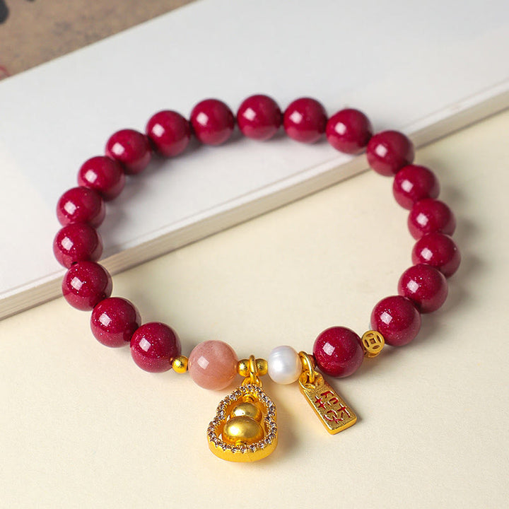 Buddha Stones Pulsera de cinabrio para atraer la fortuna - image 2