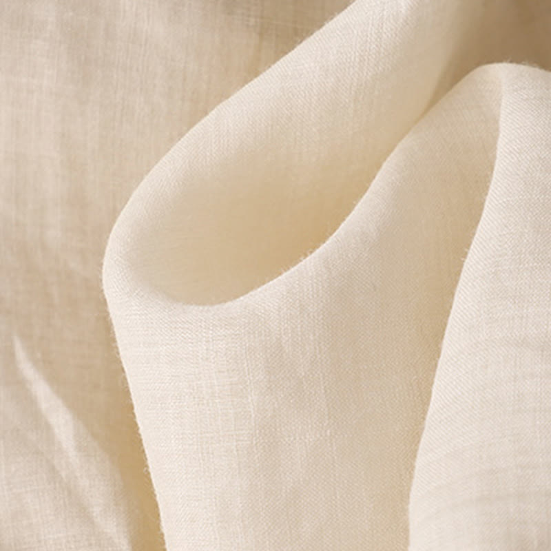 Buddha Stones Kimono de verano liso de manga larga con cordones y parte delantera abierta para mujer - image 11