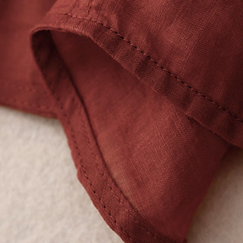 Buddha Stones Kimono de verano liso de manga larga con cordones y parte delantera abierta para mujer - image 5