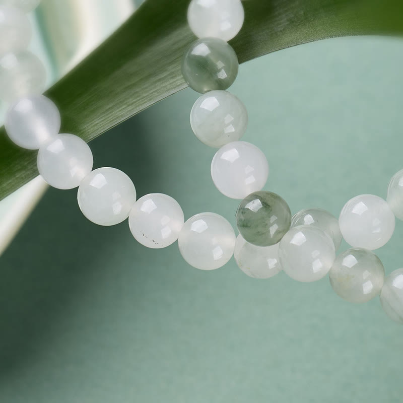 Buddha Stones Pulsera de doble vuelta con hebilla de jade y abundancia de la suerte - image 8