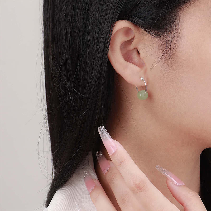 Buddha Stones Pendientes de prosperidad de jade hetiano en plata de ley 925 - image 10