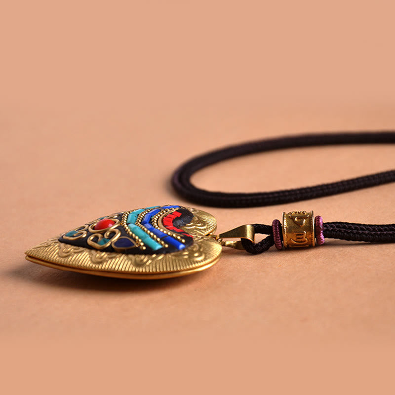 Buddha Stones Collar con colgante de riqueza de cobre Kwan Yin Avalokitesvara Zakiram - image 16