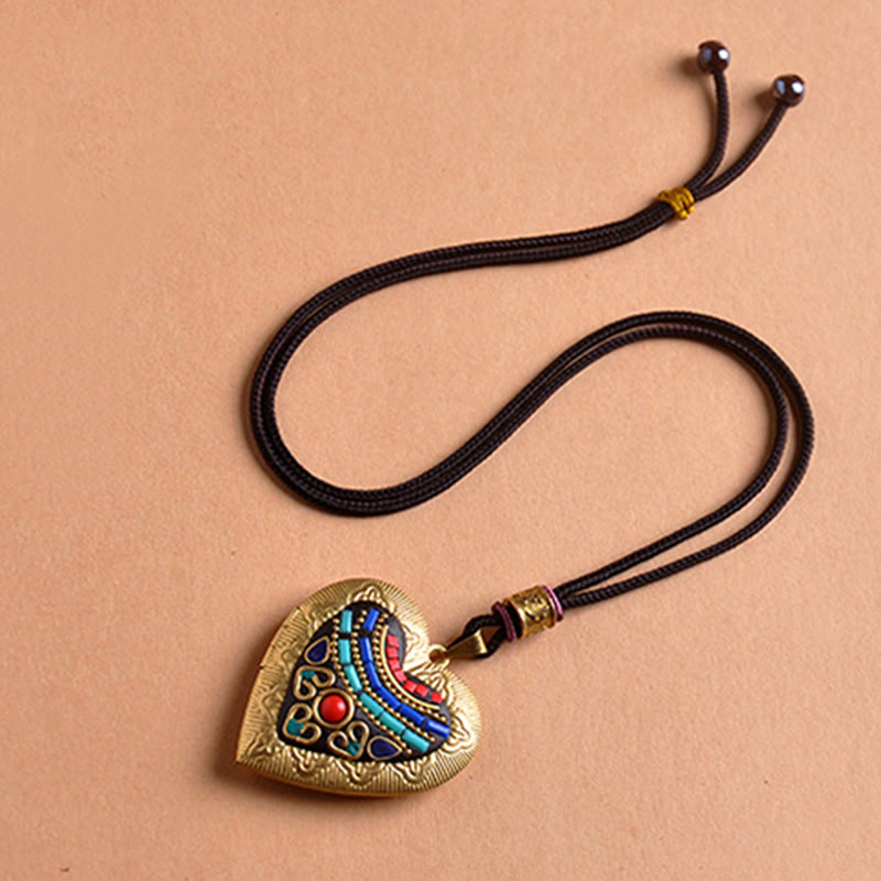 Buddha Stones Collar con colgante de riqueza de cobre Kwan Yin Avalokitesvara Zakiram - image 14