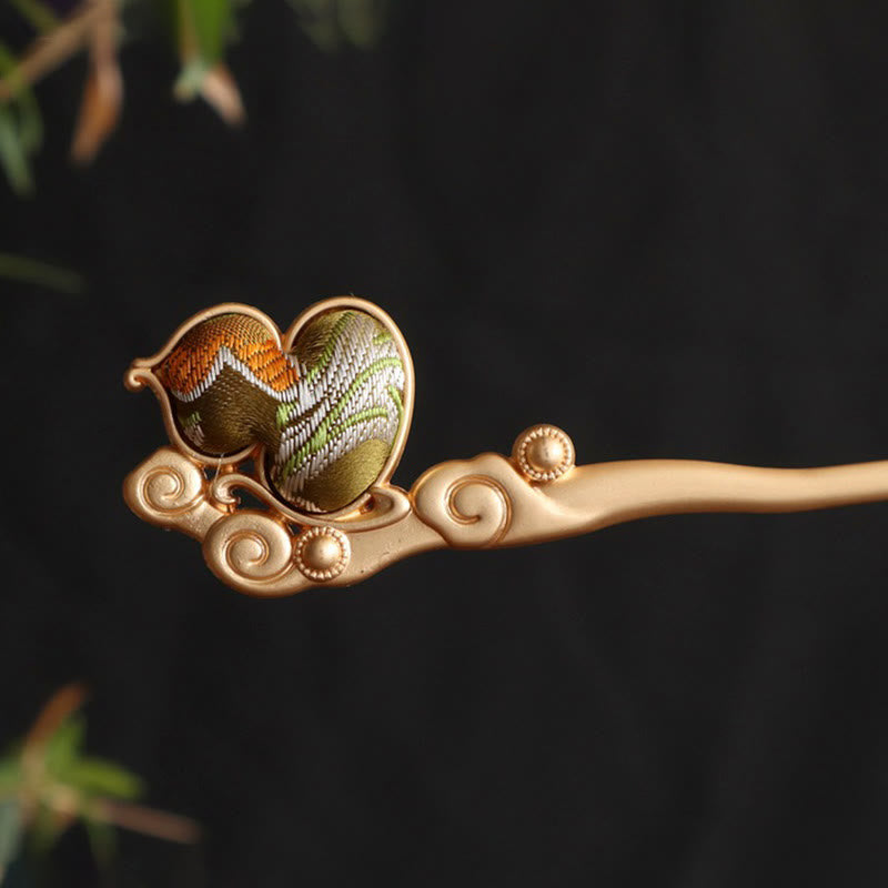 Buddha Stones Horquilla de confianza y tranquilidad con cuentas de ágata roja de calabaza - image 6