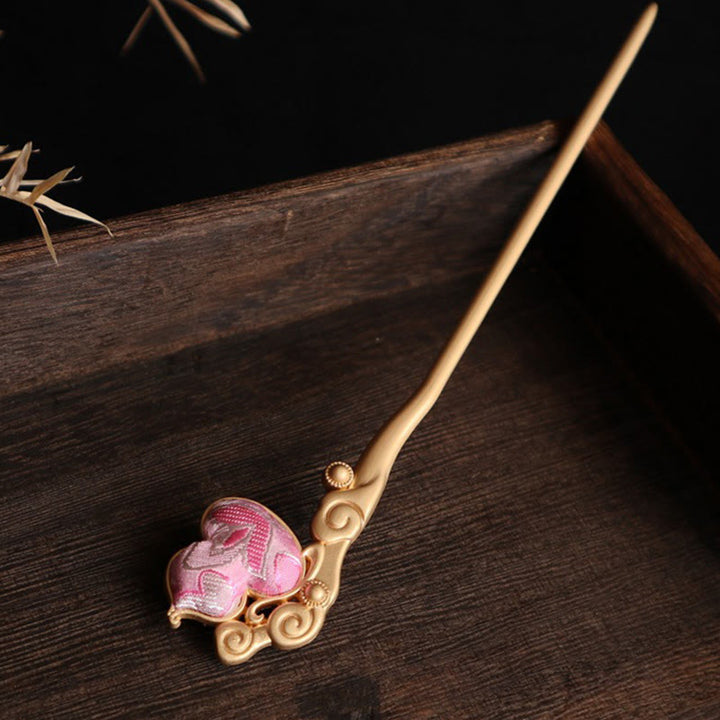 Buddha Stones Horquilla de confianza y tranquilidad con cuentas de ágata roja de calabaza - image 9