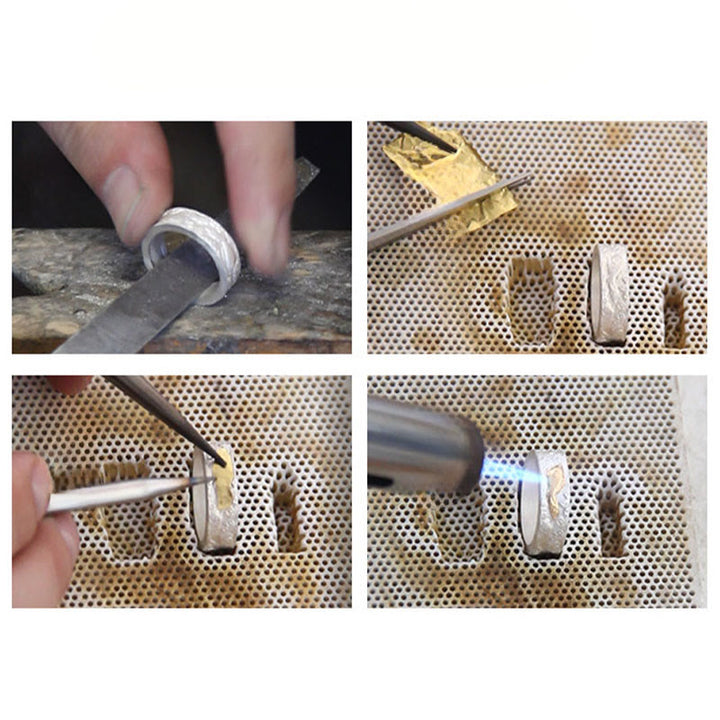 Buddha Stones Anillo de la suerte con nubes auspiciosas de pez koi en plata de ley 999 y oro 999 - image 8