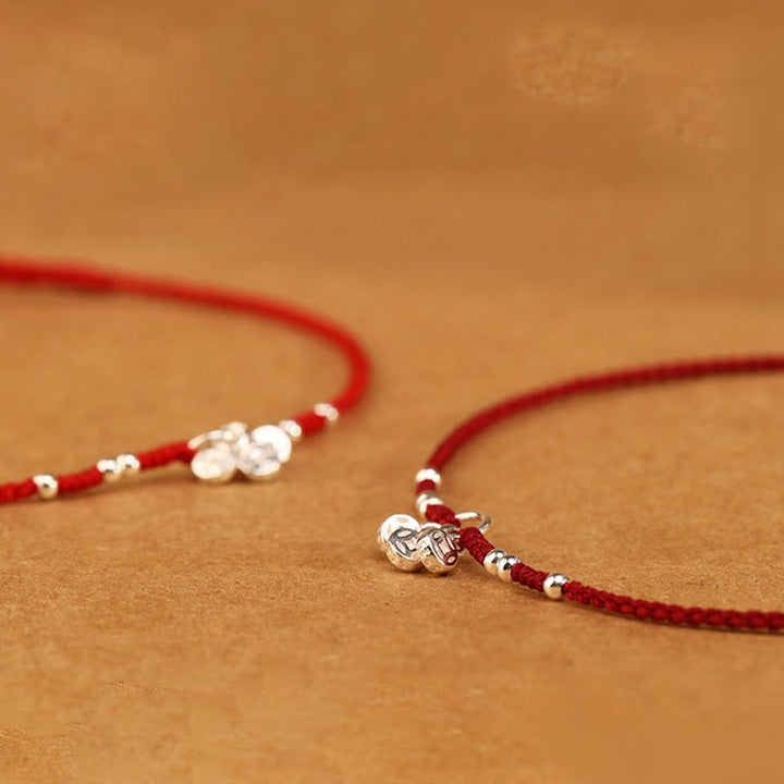 Buddha Stones Pulsera tobillera ultrafina con diseño de monedas de cobre y plata de ley 925 hecha a mano. - image 13