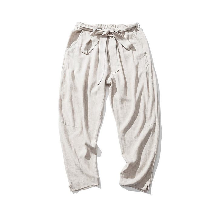 Buddha Stones Pantalones de poliéster para hombre con cintura elástica y bolsillos hasta el tobillo - image 2