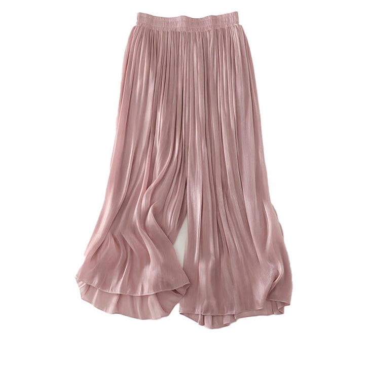 Buddha Stones Pantalones de poliéster lisos de verano para mujer - image 16