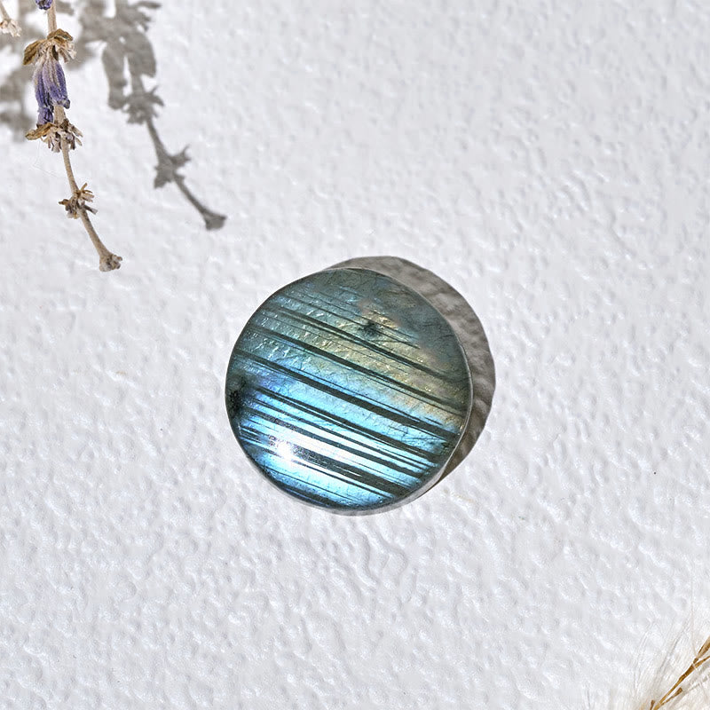 Buddha Stones Figura decorativa curativa de labradorita redonda natural - image 7