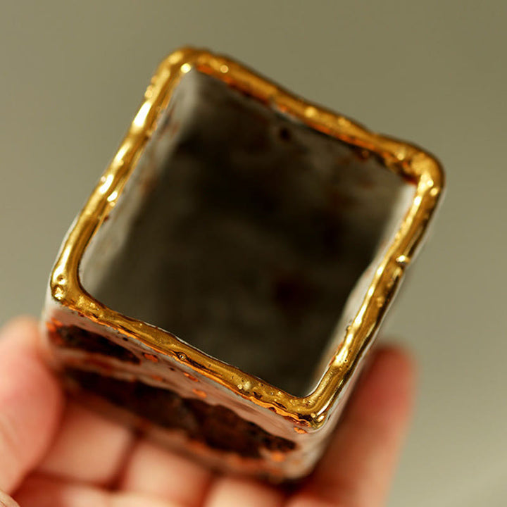 Buddha Stones Taza de té de cerámica Shino con Buda de Dunhuang pintado a mano, taza de té de kung fu - image 3