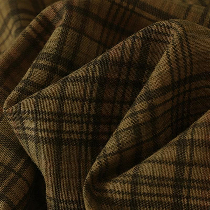 Buddha Stones Pantalones harén de mujer con diseño a cuadros de primavera, de longitud 7-8, con bolsillos - image 12