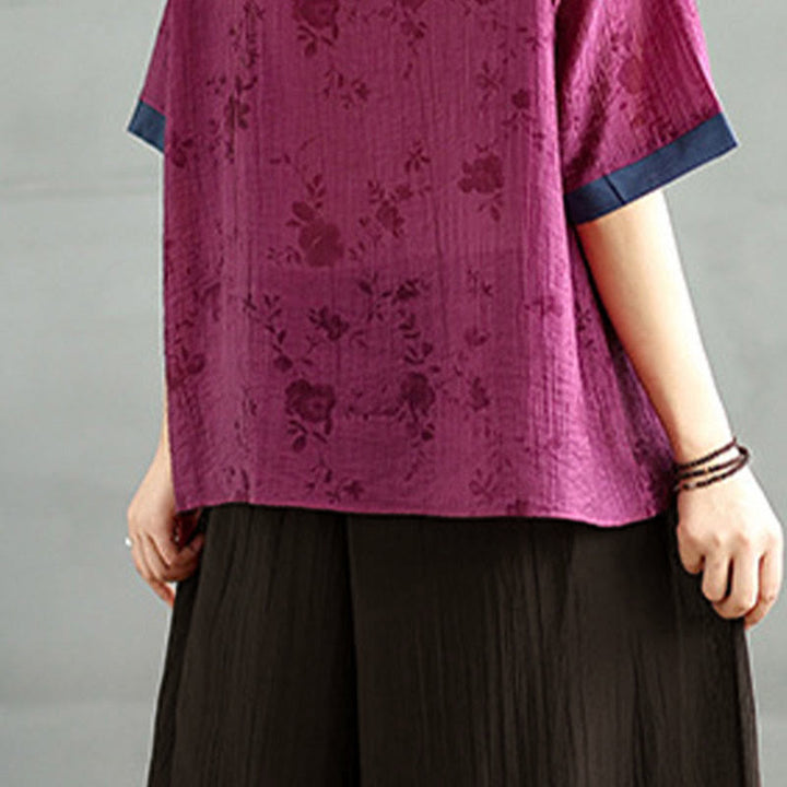 Buddha Stones Pantalones capri de pierna ancha para mujer con cintura elástica y color liso - image 10