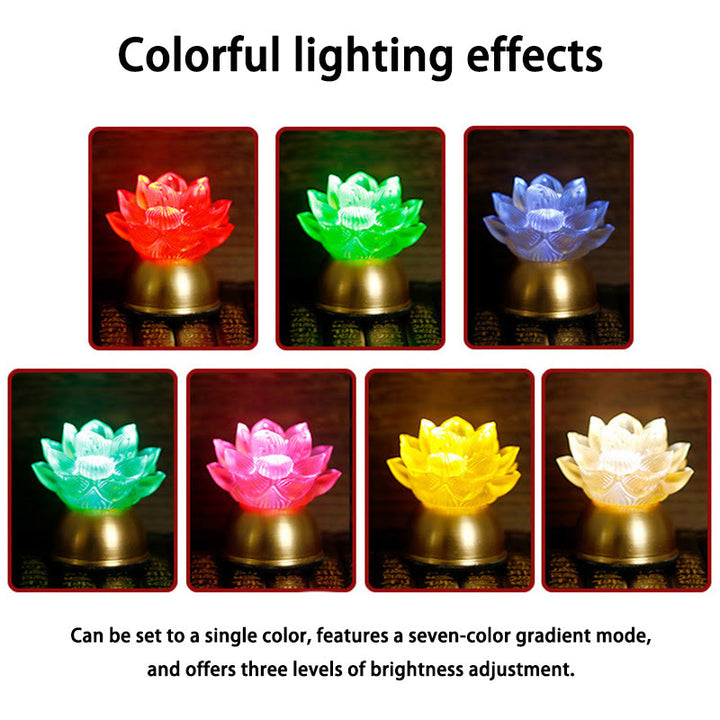 Buddha Stones Decoración para el hogar Lotus Liuli de cristal y cobre: ​​un nuevo comienzo - image 29