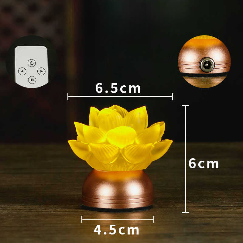 Buddha Stones Decoración para el hogar Lotus Liuli de cristal y cobre: ​​un nuevo comienzo - image 4