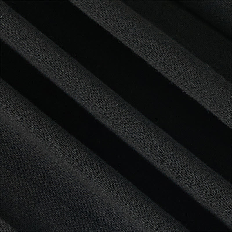 Pantalones anchos para mujer con bolsillos y diseño de rayas bohemias y Buddha Stones - image 14