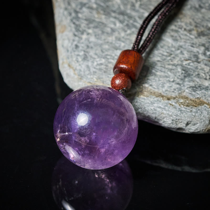 Buddha Stones Collar con colgante de protección de cuarzo ahumado, ojo de tigre y cristal blanco y rosa - image 14