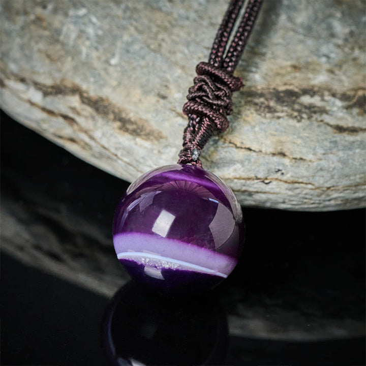 Buddha Stones Amatista, ágata amarilla, varios ágatas, cristal rosa, lazurita, lapislázuli, colgante de collar de equilibrio - image 12