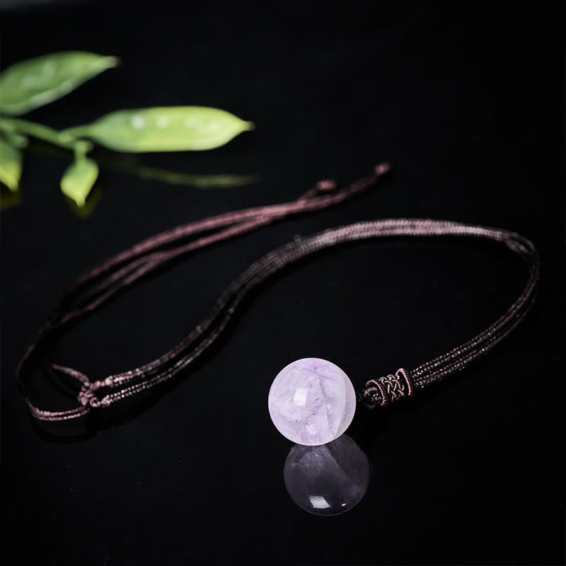 Buddha Stones Amatista, ágata amarilla, varios ágatas, cristal rosa, lazurita, lapislázuli, colgante de collar de equilibrio - image 2