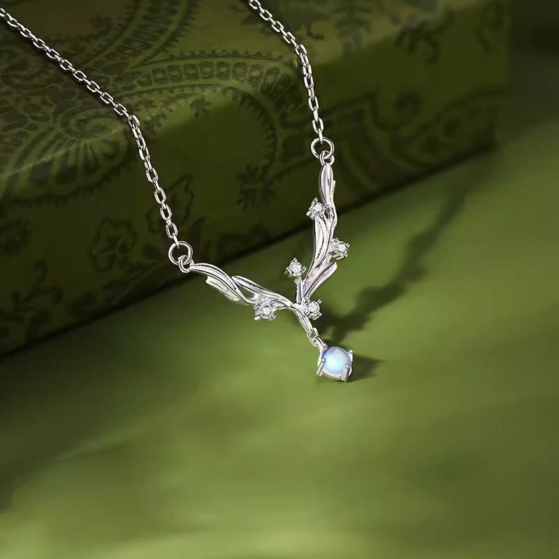 Buddha Stones Collar con colgante de muérdago en plata de ley 925 que aleja los malos espíritus - image 2