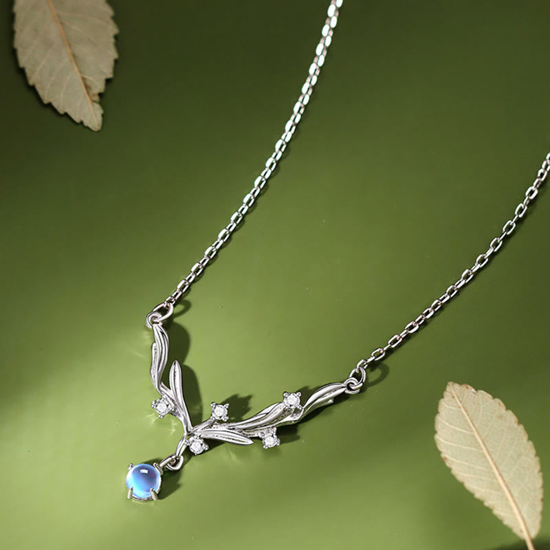 Buddha Stones Collar con colgante de muérdago en plata de ley 925 que aleja los malos espíritus - image 3