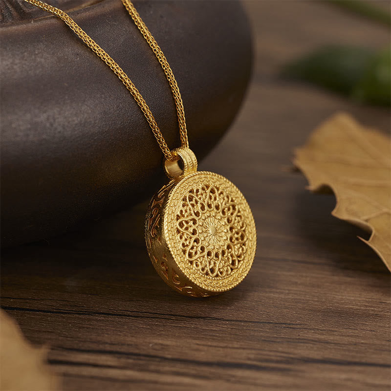 Buddha Stones Colgante de plata de ley 925 con ocho tesoros y bendición de Luo Pan - image 4