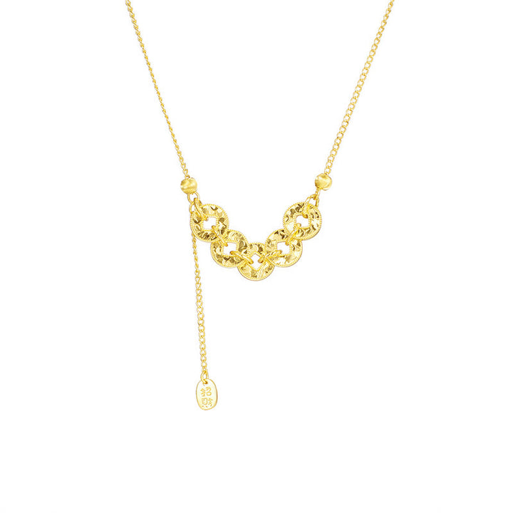 Buddha Stones Anillo de protección con cinco monedas imperiales de plata de ley 925, pulsera, collar y colgante. - image 1