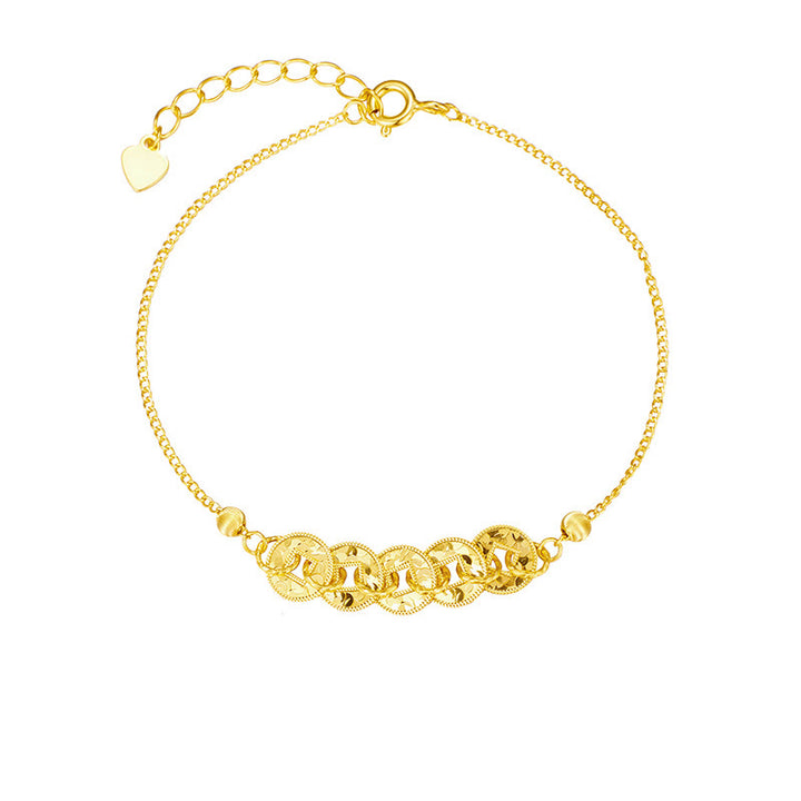 Buddha Stones Anillo de protección con cinco monedas imperiales de plata de ley 925, pulsera, collar y colgante. - image 10