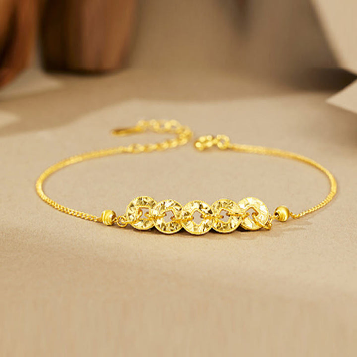 Buddha Stones Anillo de protección con cinco monedas imperiales de plata de ley 925, pulsera, collar y colgante. - image 9