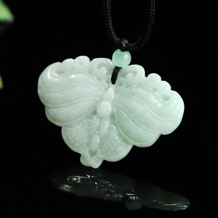 Buddha Stones Colgante de mariposa de jade para la prosperidad - Mariposa de jade - image 0