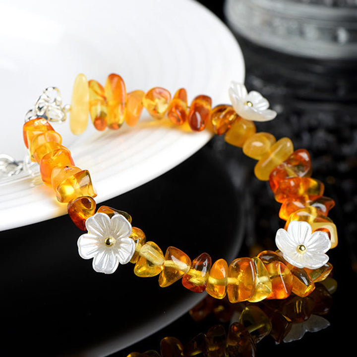 Buddha Stones Pulsera Serenity con aguamarina natural, peridoto, cuarzo fresa y varios cristales. - image 25