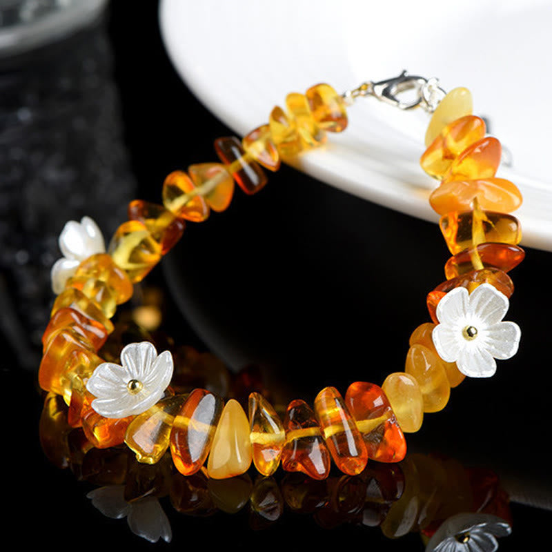 Buddha Stones Pulsera Serenity con aguamarina natural, peridoto, cuarzo fresa y varios cristales. - image 26