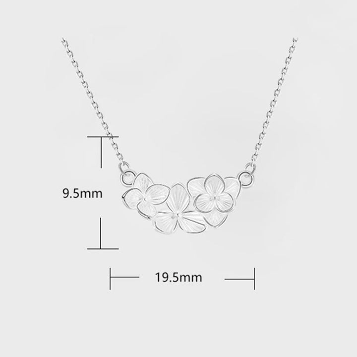 Buddha Stones Colgante de collar con diseño de flor bendita en plata de ley 999 - image 5