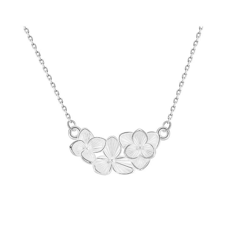 Buddha Stones Colgante de collar con diseño de flor bendita en plata de ley 999 - image 8