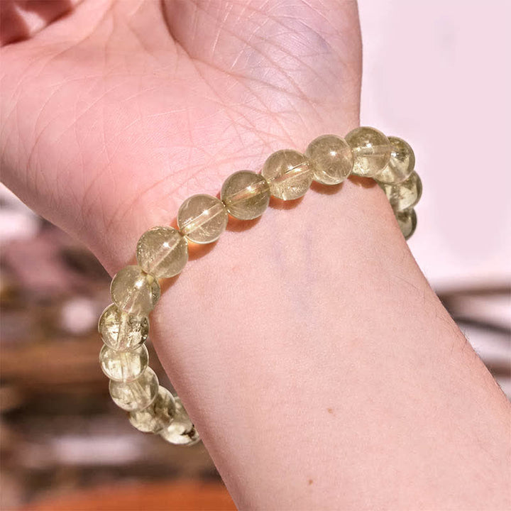 Pulsera de protección de auspiciosidad de cuarzo rutilado natural con Buddha Stones - image 8