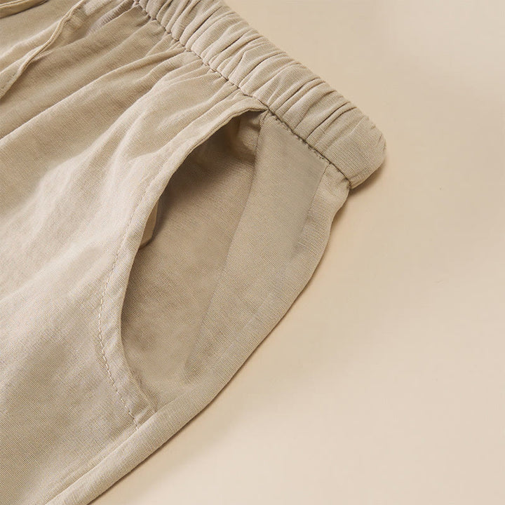 Buddha Stones Pantalones de mujer de pierna ancha con bolsillos y diseño sencillo con cordón ajustable. - image 16