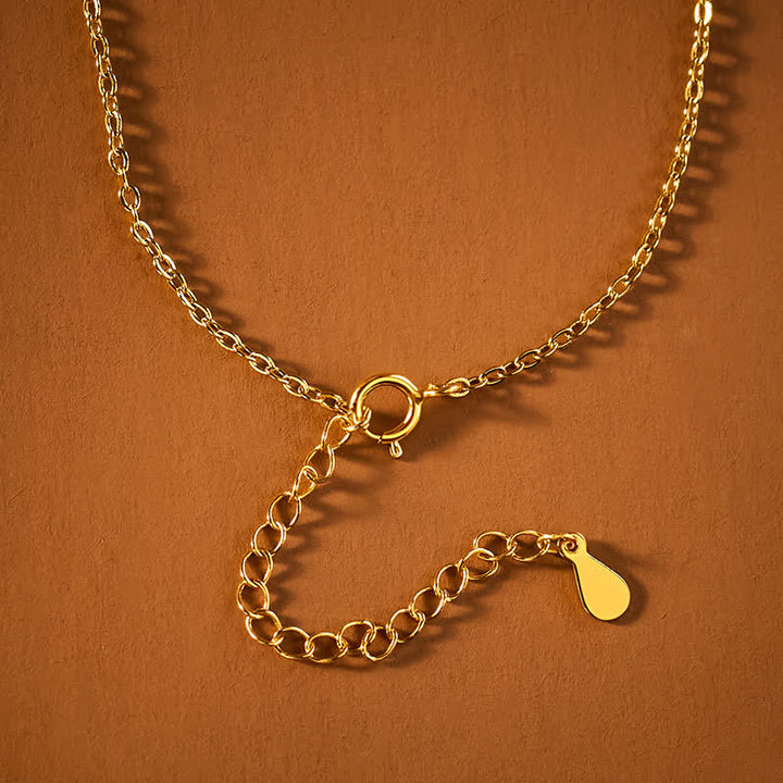 Buddha Stones Collar con colgante de plata de ley 925 con hebilla de peonía y jade blanco Hetian, símbolo de bendición. - image 9