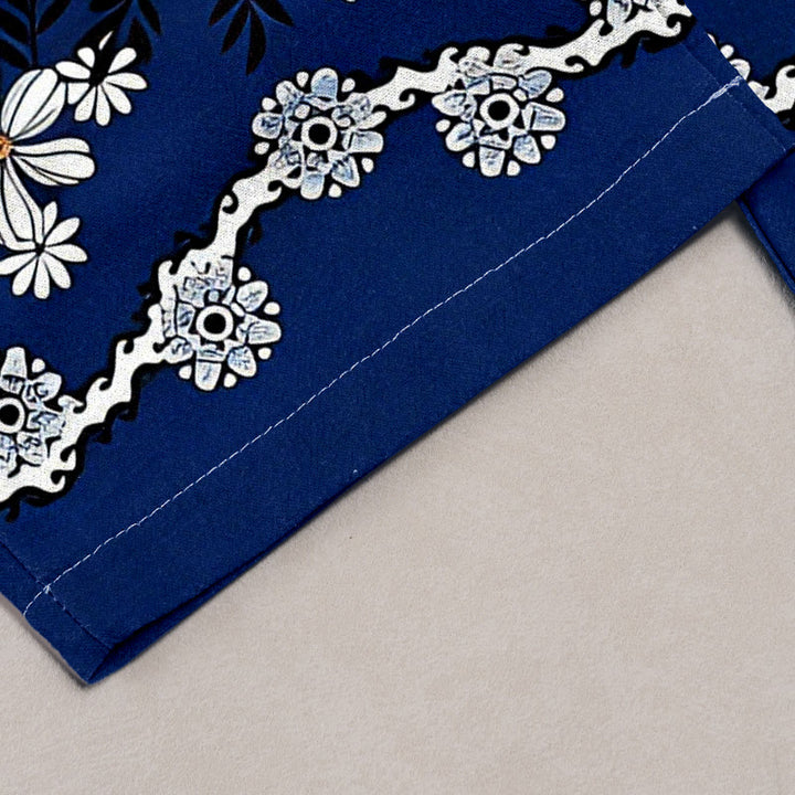 Buddha Stones Pantalones de mujer de algodón puro con estampado de margaritas, cintura elástica y bolsillos. - image 7