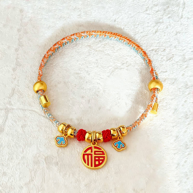 Buddha Stones Collar ajustable para mascotas, para gatos y perros, con diseño de cuentas trenzadas y coloridas. - image 1