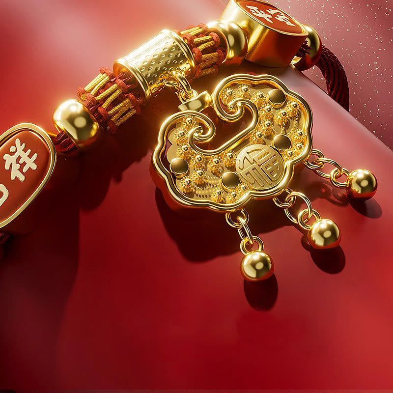 Buddha Stones Collar ajustable para mascotas, para gatos y perros, con cuentas rojas y diseño de personajes de la suerte. - image 14