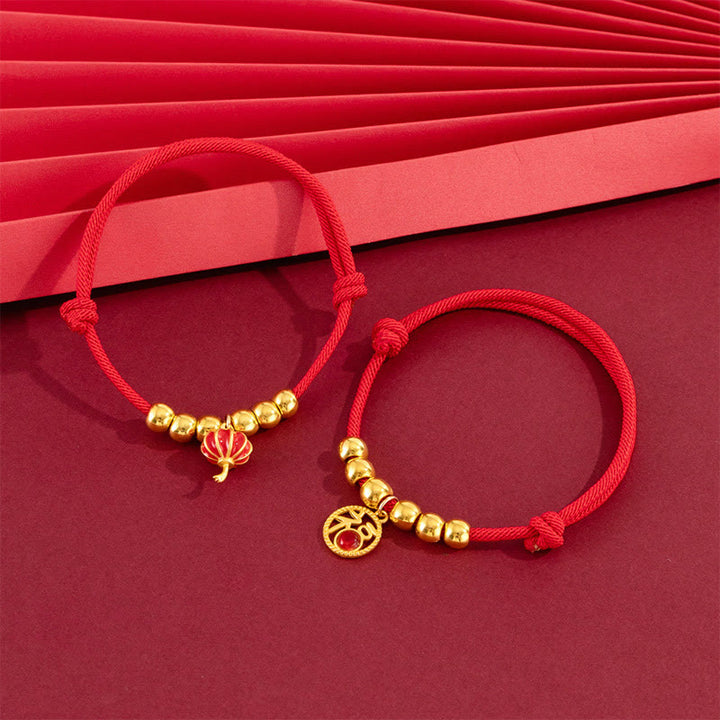 Buddha Stones Collar ajustable para mascotas, para gatos y perros, con cuentas rojas y diseño del personaje Yuanbao Fu. - image 13