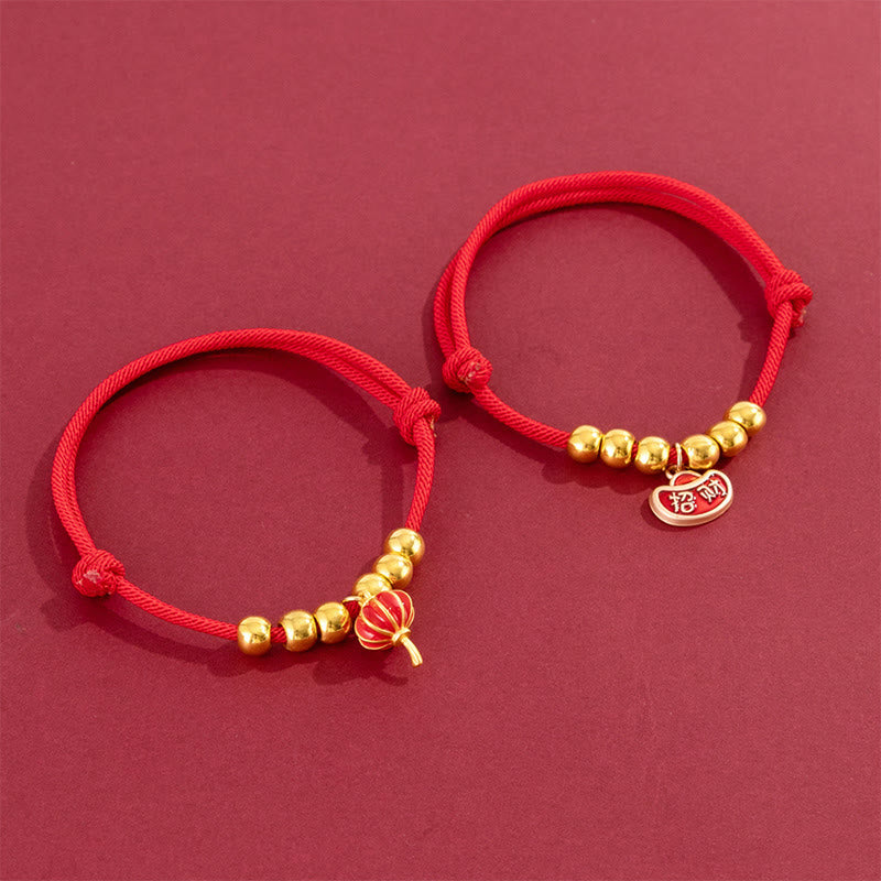 Buddha Stones Collar ajustable para mascotas, para gatos y perros, con cuentas rojas y diseño del personaje Yuanbao Fu. - image 15