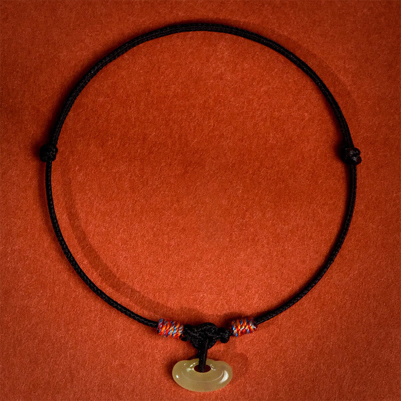 Buddha Stones Collar ajustable de protección para gatos y perros con hilo rojo trenzado de jade. - Negro - 50-65 cm - image 16