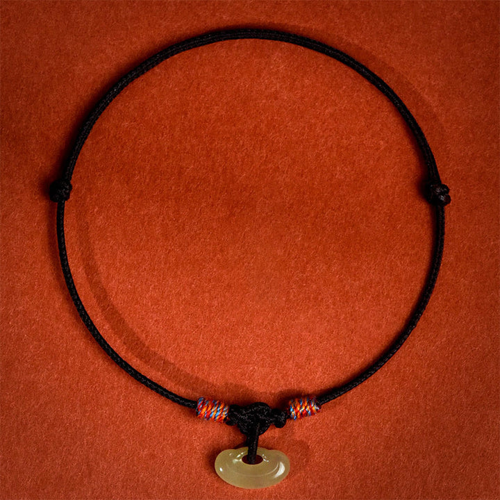 Buddha Stones Collar ajustable de protección para gatos y perros con hilo rojo trenzado de jade. - Negro - 50-65 cm - image 16