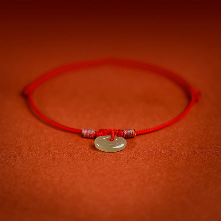 Buddha Stones Collar ajustable de protección para gatos y perros con hilo rojo trenzado de jade. - image 4